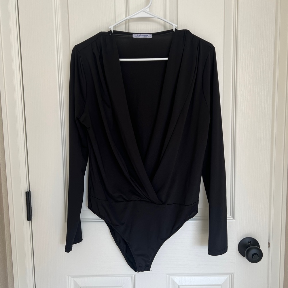 Zara Deep V Cut Bodysuit
